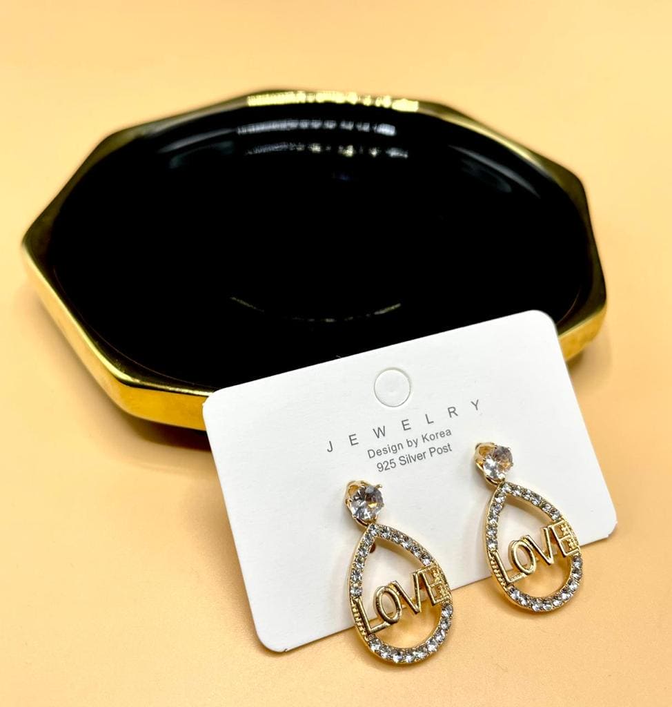 Love Rhinestones Drop Earings For Women, Drop Dangle Women's Earings, Silver Shiny Drop Earrings Love Rhinestones Drop Earings For Women, Drop Dangle Women's Earings, Silver Shiny Drop Earrings